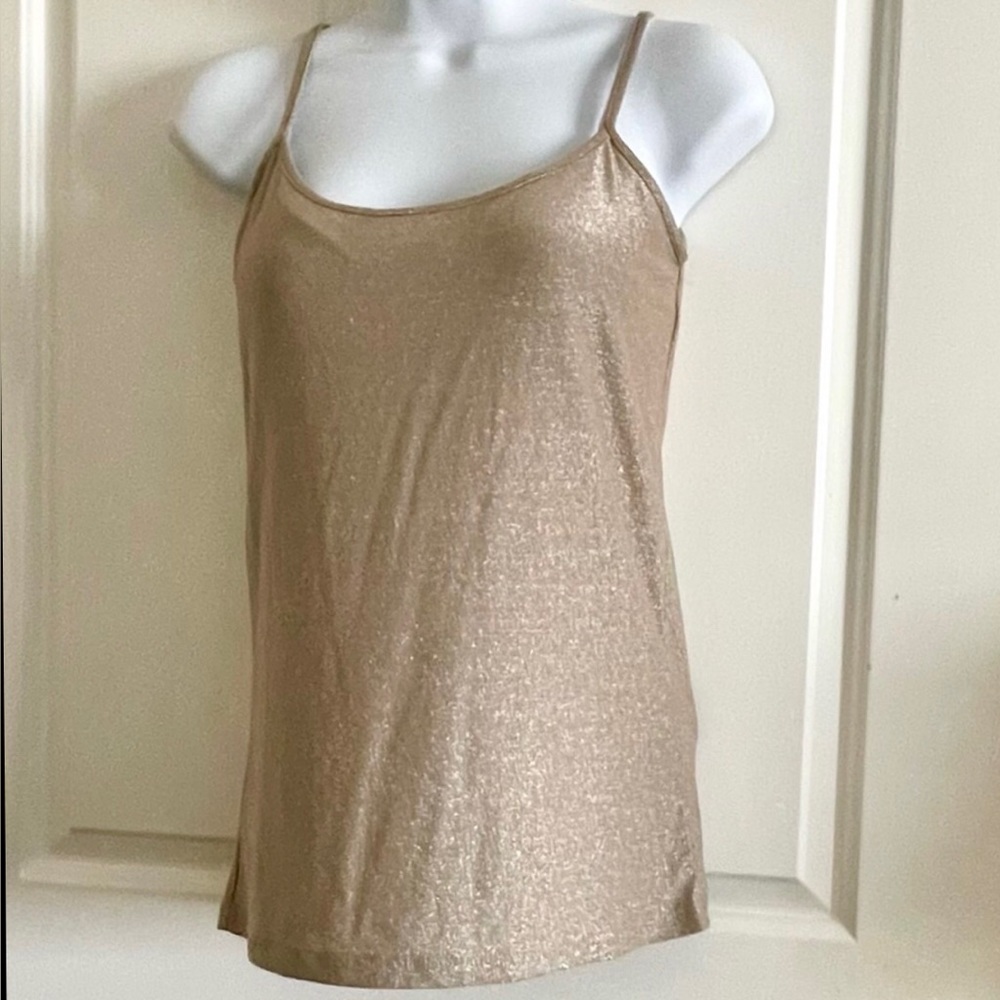 New Gold Shimmer Tank Top Camisole XL